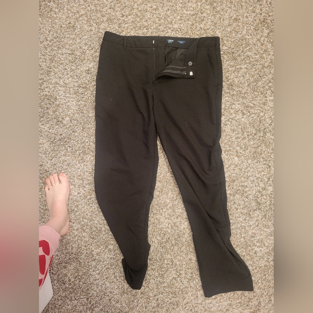 Black mens dress pants
